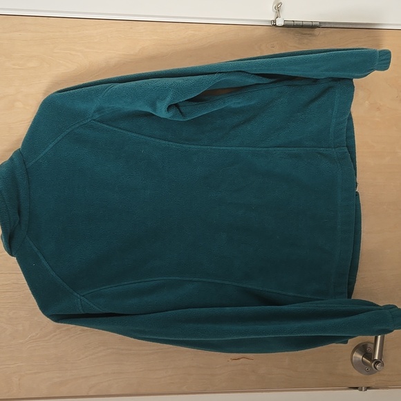 Columbia Green Full-Zip Fleece Jacket, XL Womens, Logo, GUC, Outdoor Chic - Picture 2 of 12